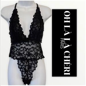 Oh La La Cheri Paris Black Lace Lingerie